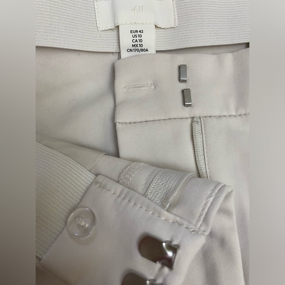 Cream Coloured Slacks from H&M in Size 10 - Picture 5 of 7